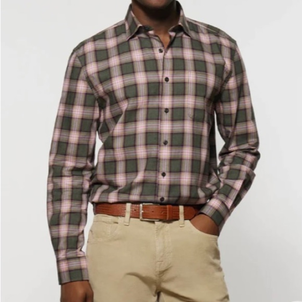 johnnie-O Roanoke Button Down in Balsam